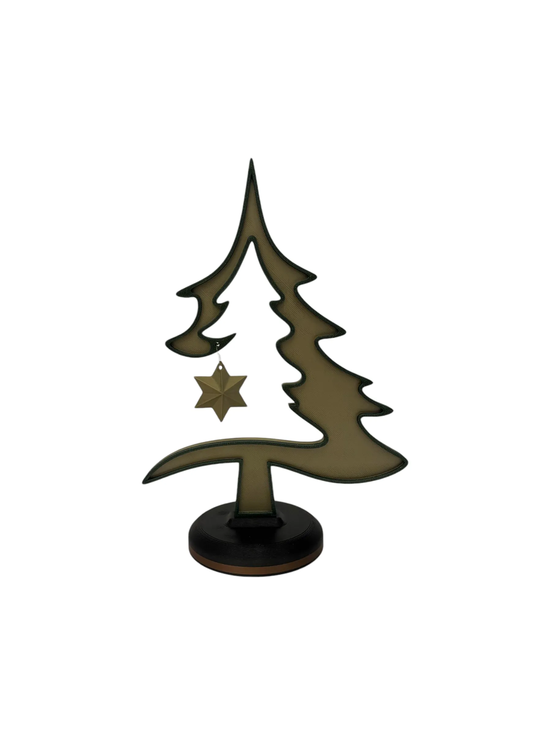 PRIZMA - Christmas Flat Tree -  Shimmering Champagne