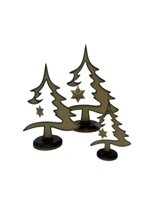 PRIZMA - Christmas Flat Tree -  Shimmering Champagne