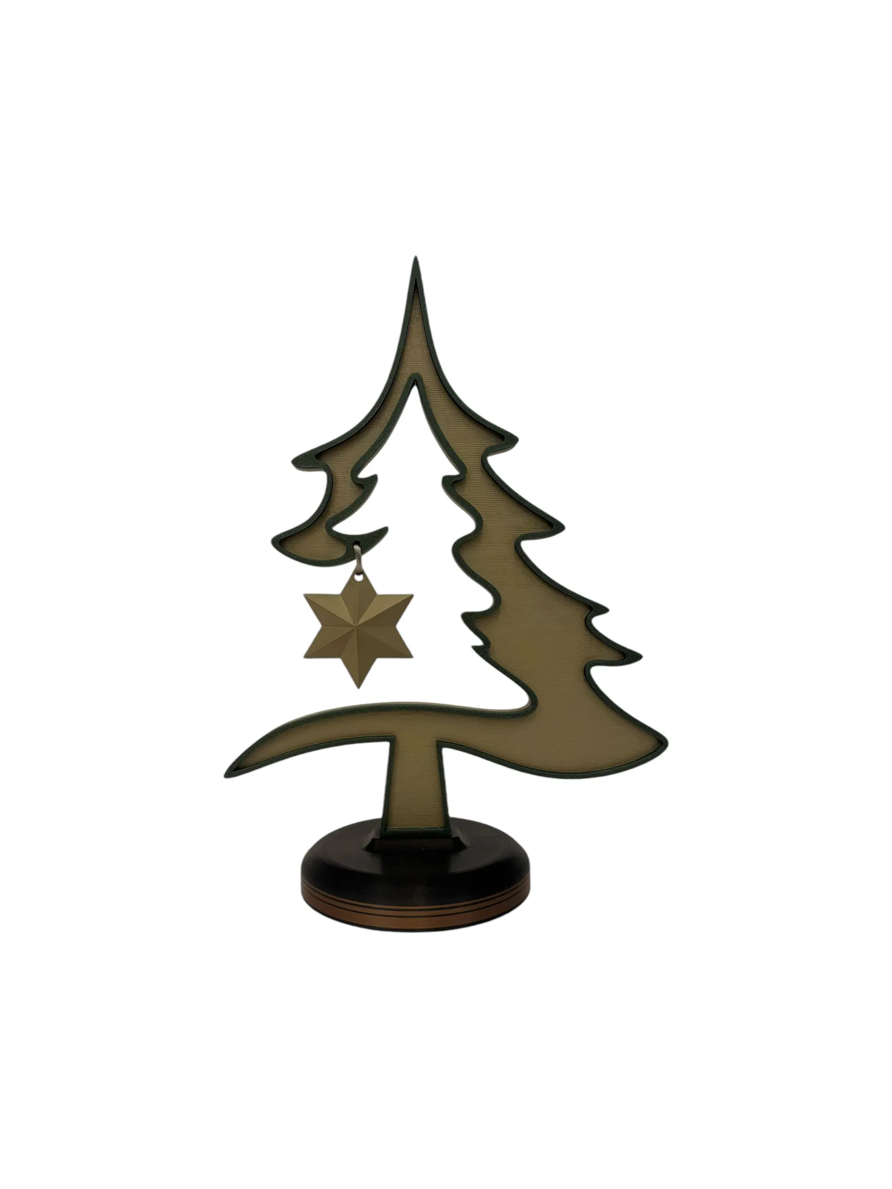 PRIZMA - Christmas Flat Tree -  Shimmering Champagne