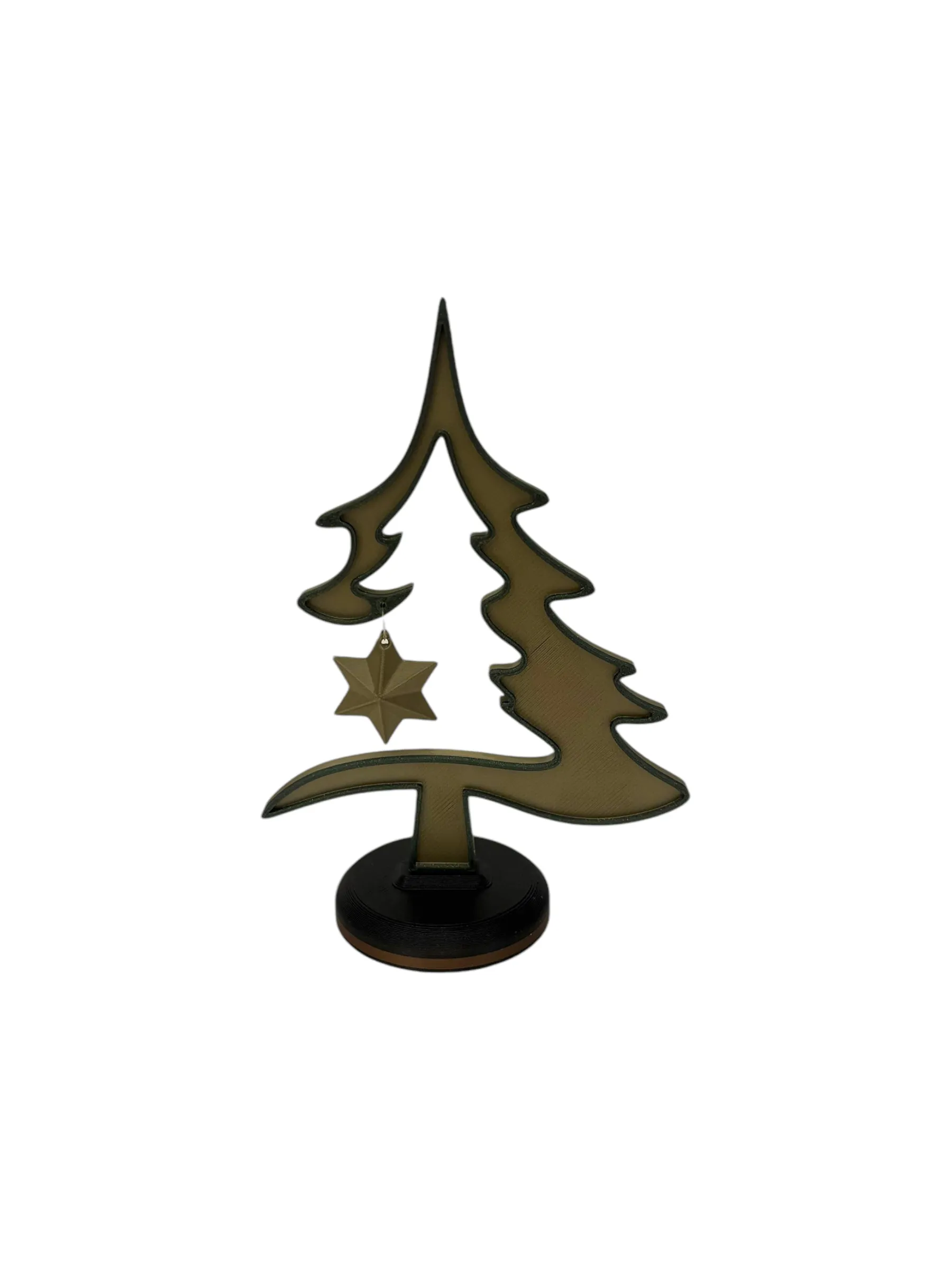 PRIZMA - Christmas Flat Tree -  Shimmering Champagne