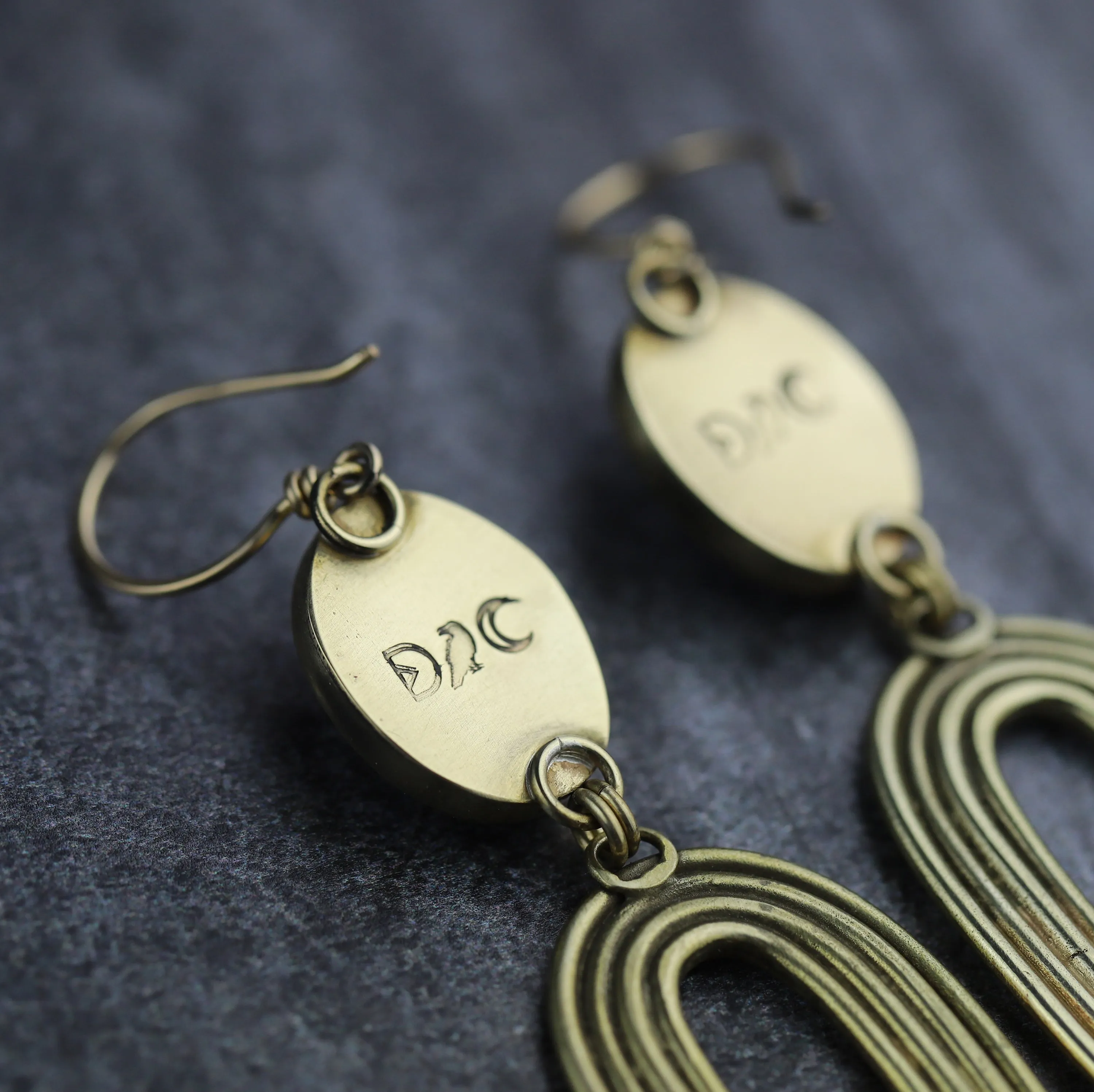 Purple Mojave Gold Rainmaker Earrings