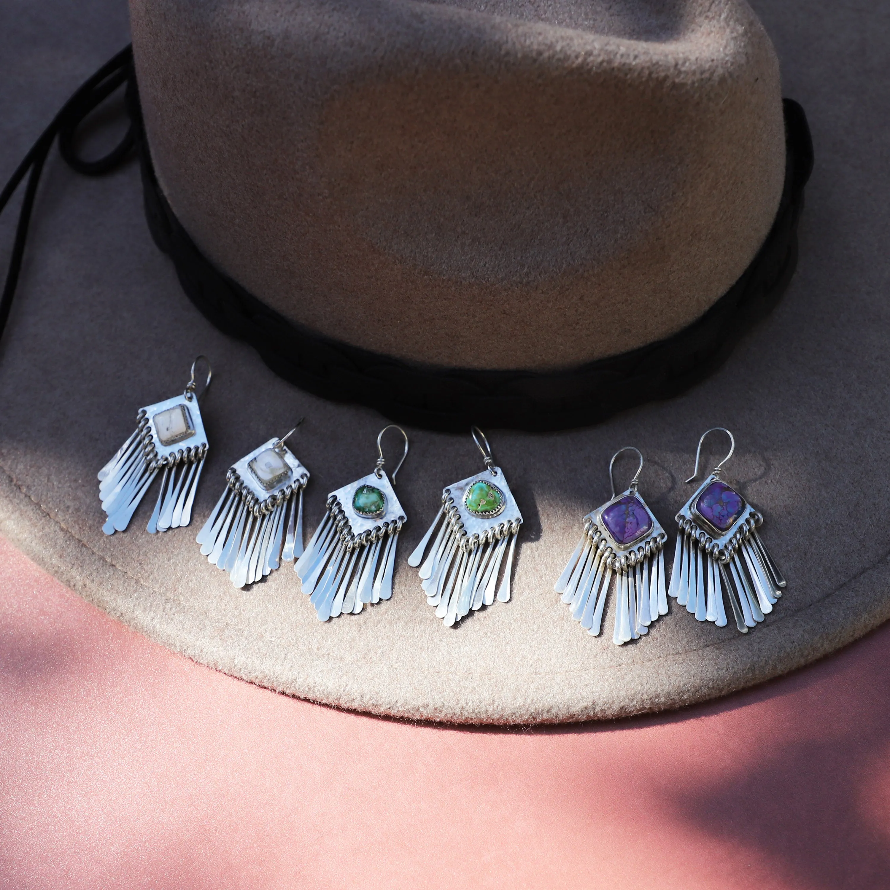 Purple Mojave Natalie Earrings