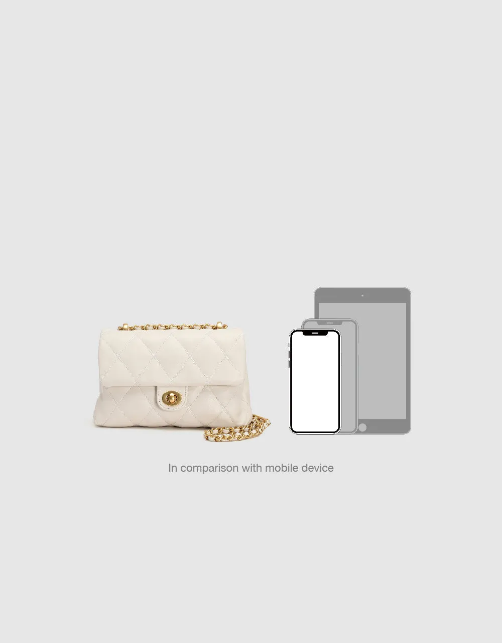 Quilted Embossed Vegan Leather Shoulder Bag