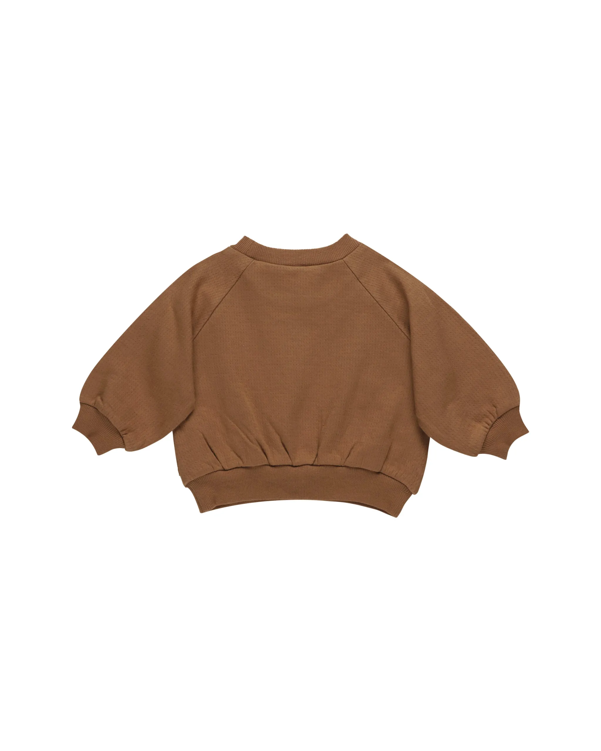 Quincy Mae Pocket Sweatshirt || Cinnamon