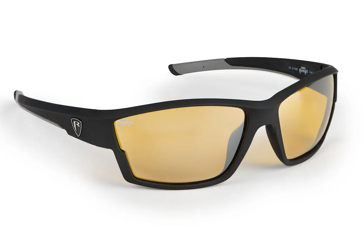 RAGE Matt Black / Amber lense wraps