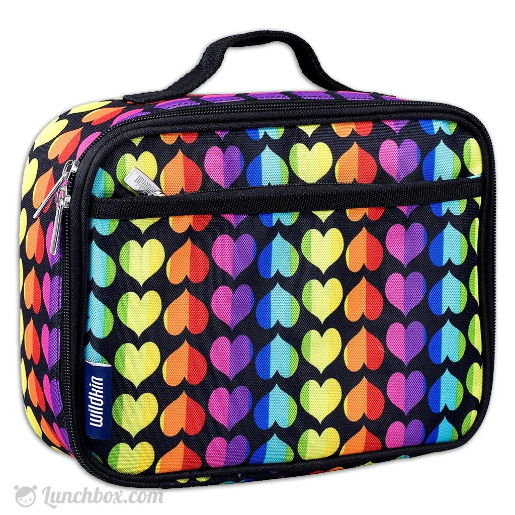 Rainbow Hearts Insulated Lunch Box