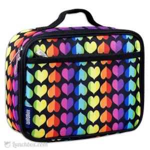 Rainbow Hearts Insulated Lunch Box