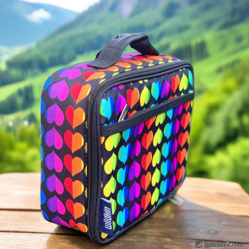 Rainbow Hearts Insulated Lunch Box