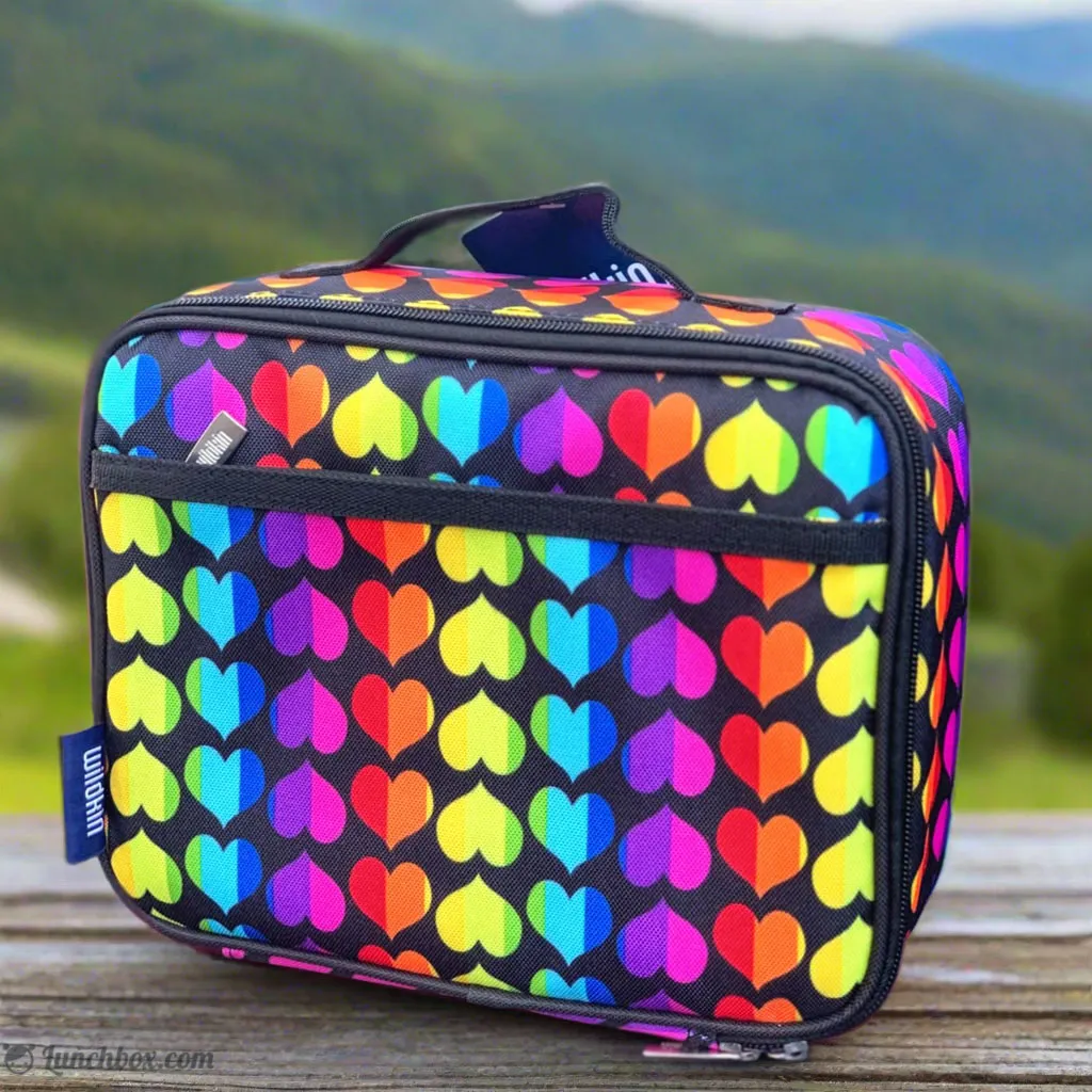 Rainbow Hearts Insulated Lunch Box