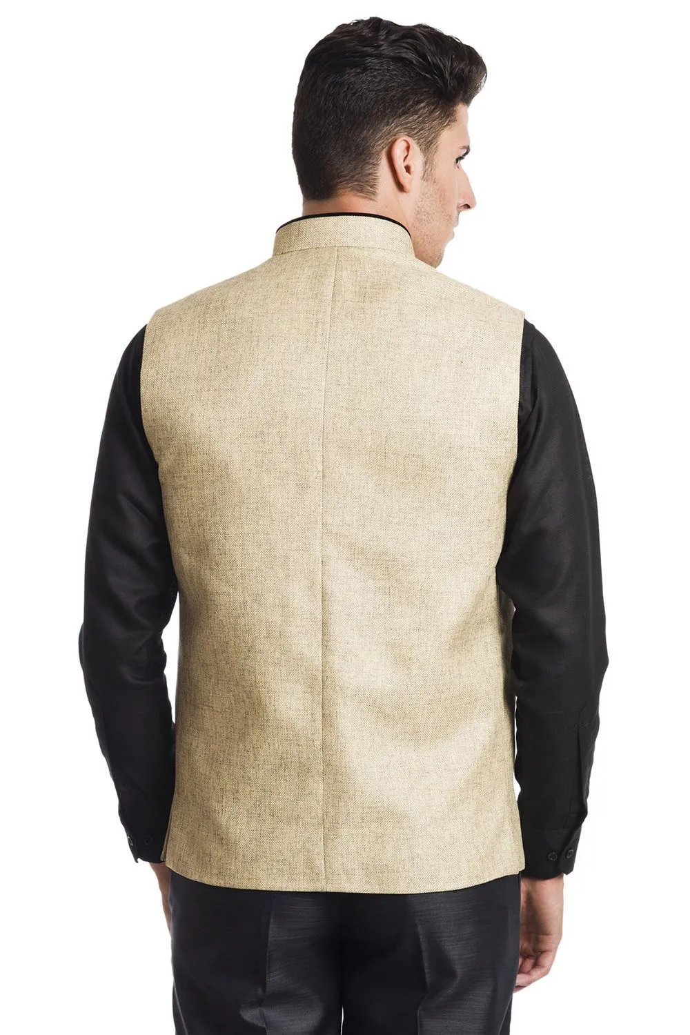 Rayon Beige Modi Nehru Jacket