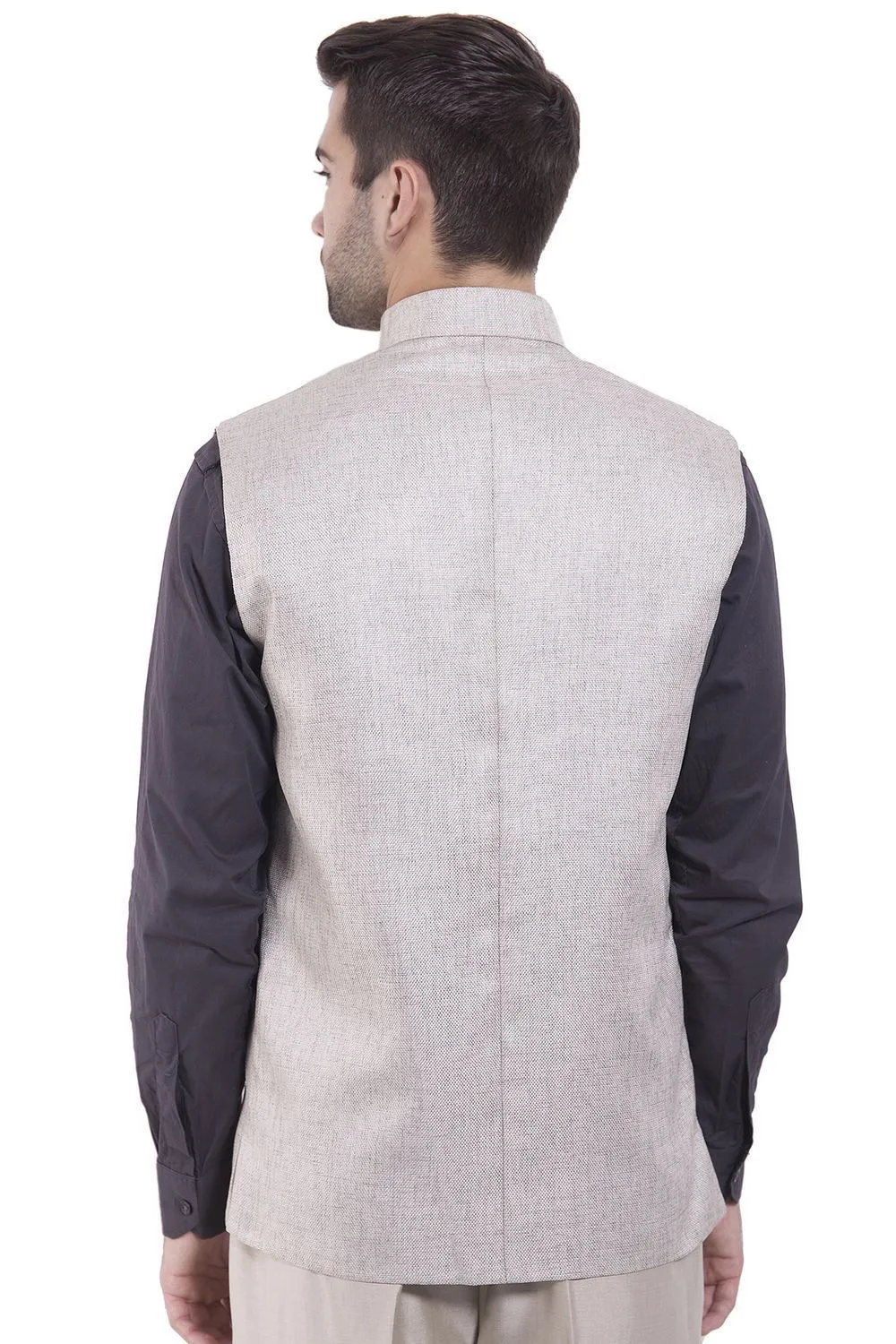 Rayon Silver Modi Nehru Jacket