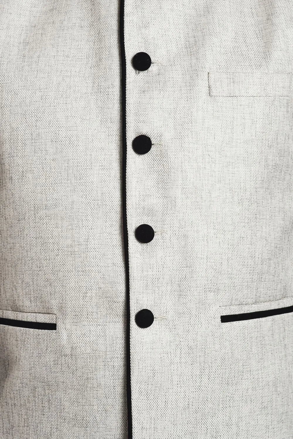 Rayon Silver Modi Nehru Jacket