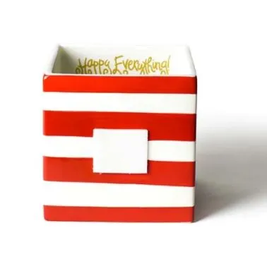 Red Stripe Mini Nesting Cube Medium