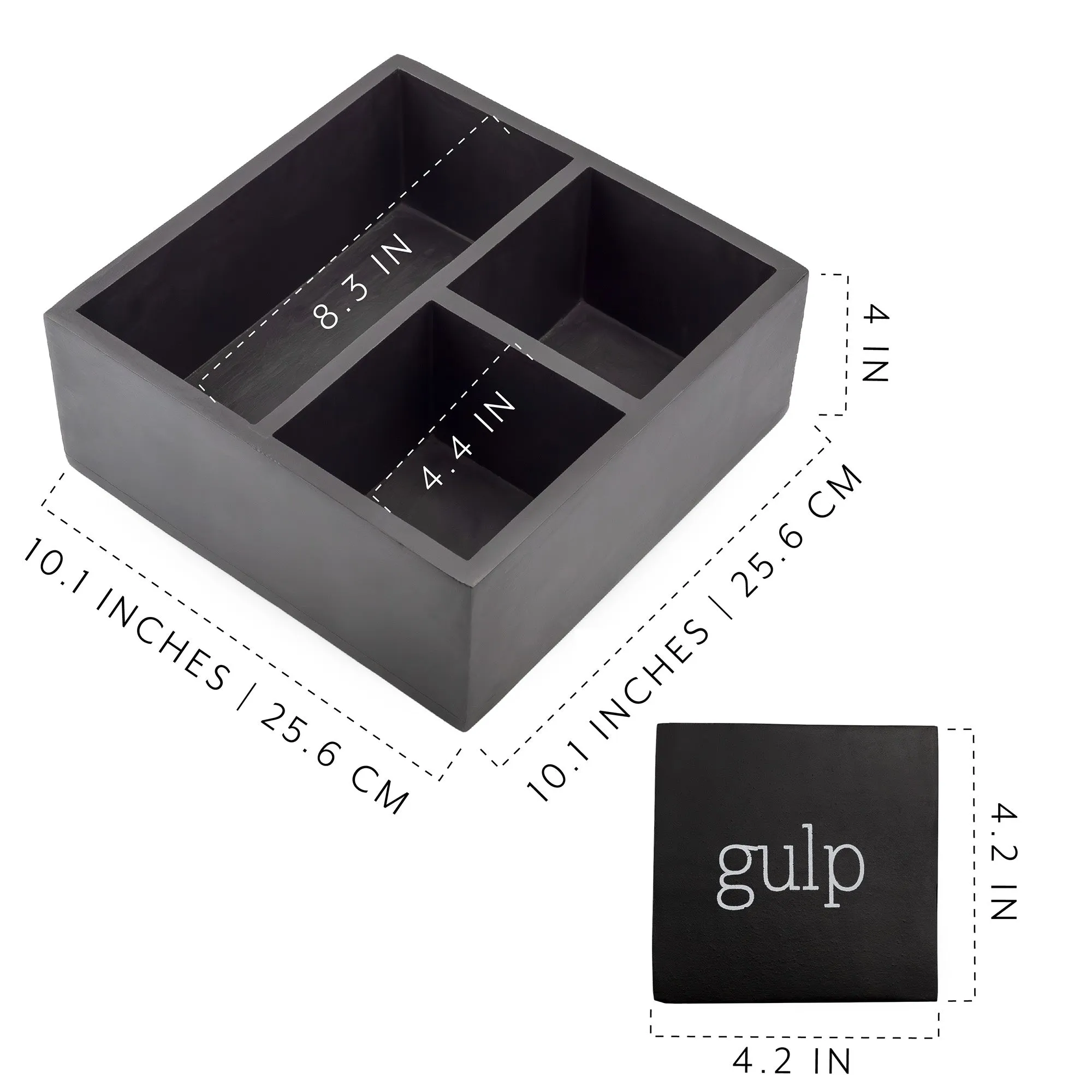 Remote Control Caddy w/ Coasters (6-Piece Set)