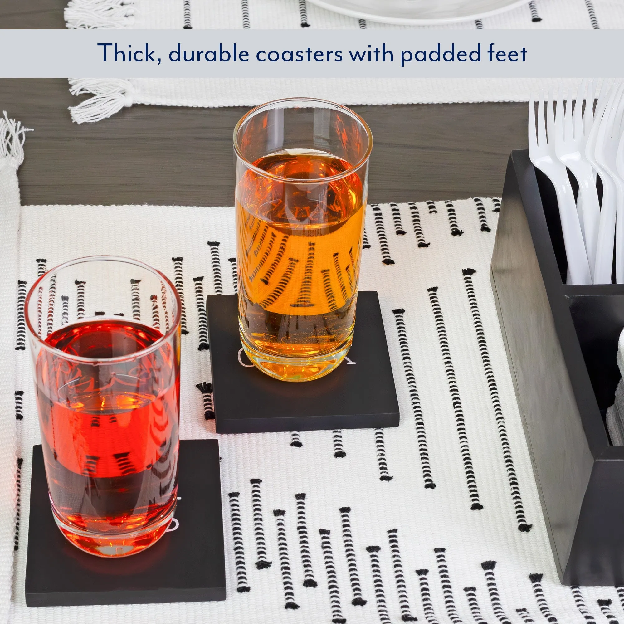Remote Control Caddy w/ Coasters (6-Piece Set)
