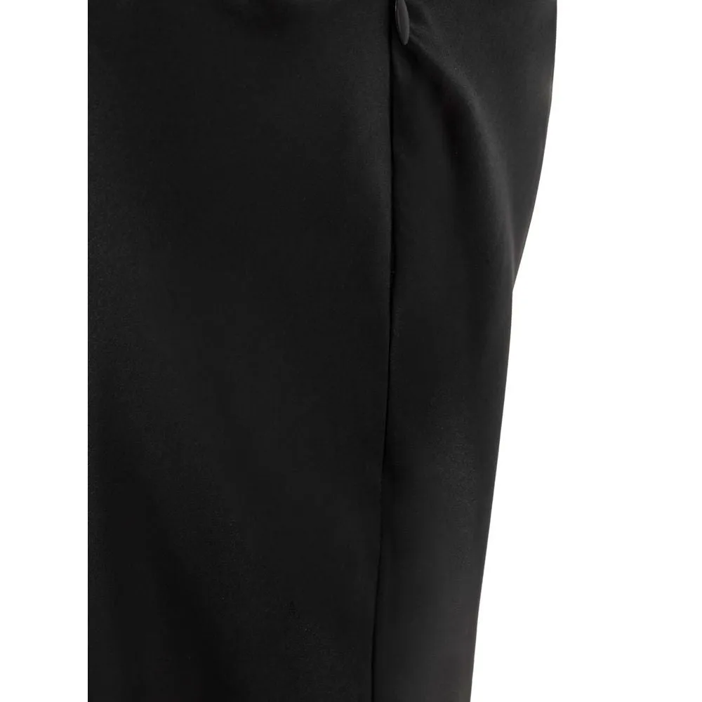 Retrofête Black Silk Dress