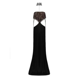 Retrofête Black Silk Dress