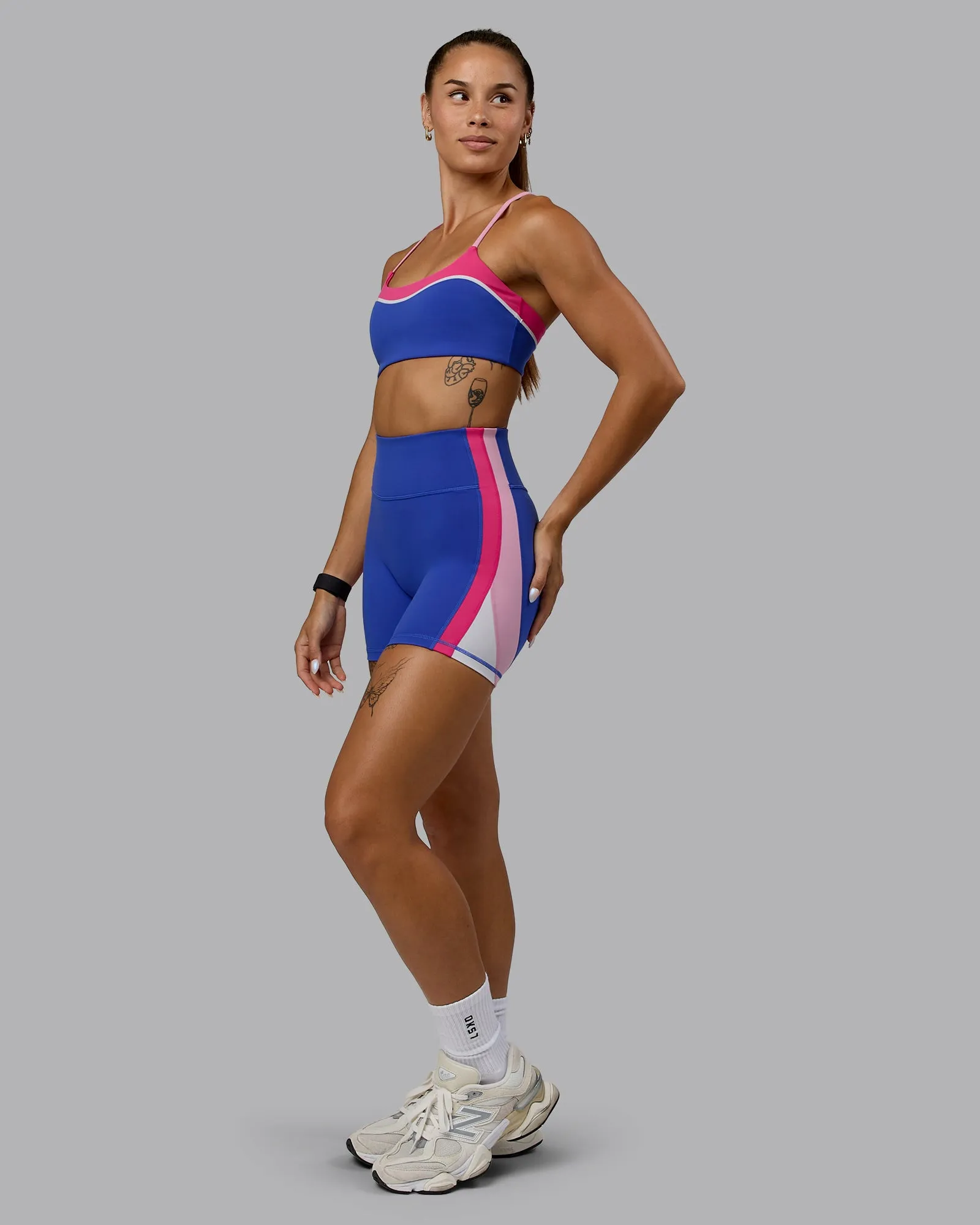 Revitalise X-Short Tights - Power Cobalt-Fuchsia Pink