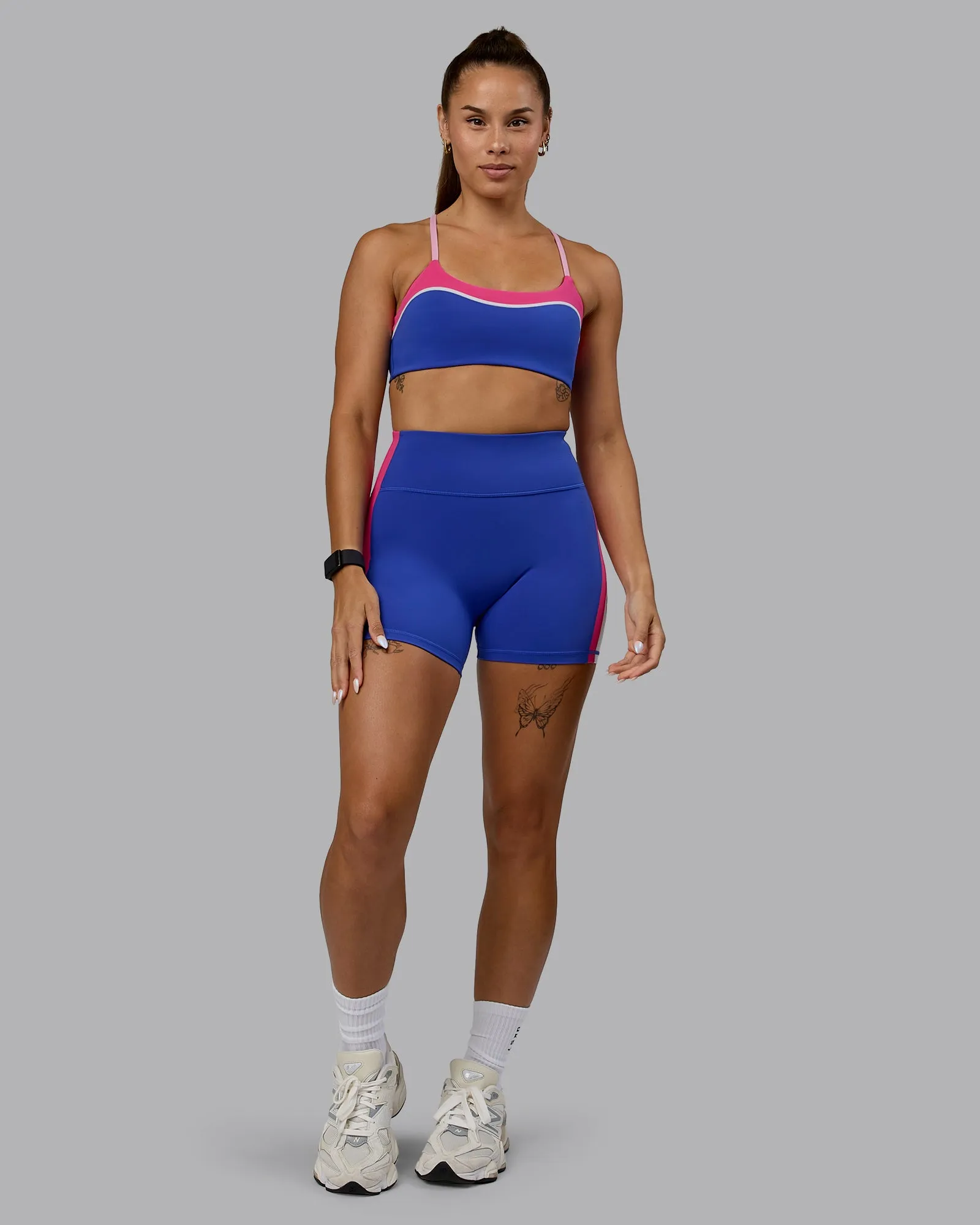 Revitalise X-Short Tights - Power Cobalt-Fuchsia Pink