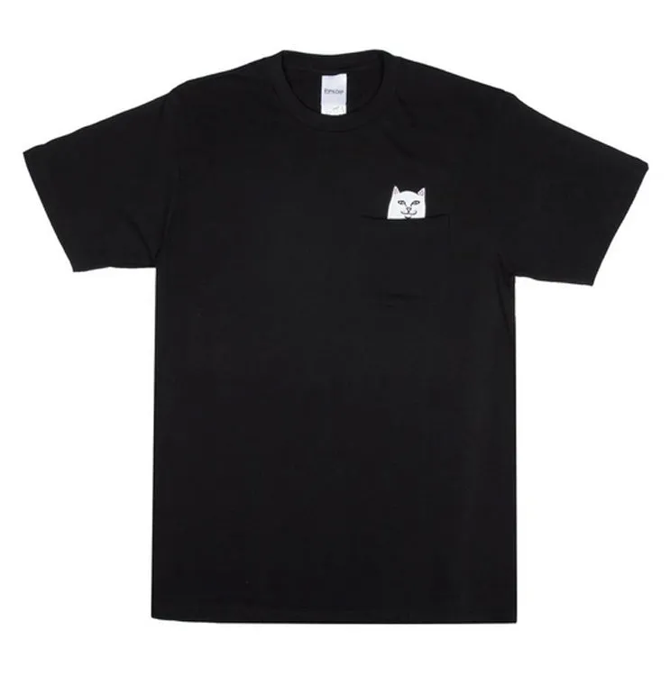 RIPNDIP Lord Nermal Black Pocket T-Shirt