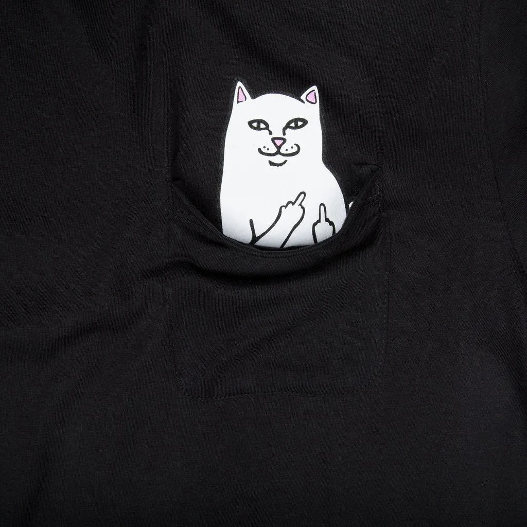 RIPNDIP Lord Nermal Black Pocket T-Shirt
