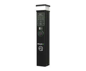 Rolec ROLEC0213B BasicCharge Smart EV Charging Pedestal - 1x up to 22kW 3PH Type 2 Socket - Black