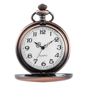 Rose Gold Analog Quartz Pocket Watch