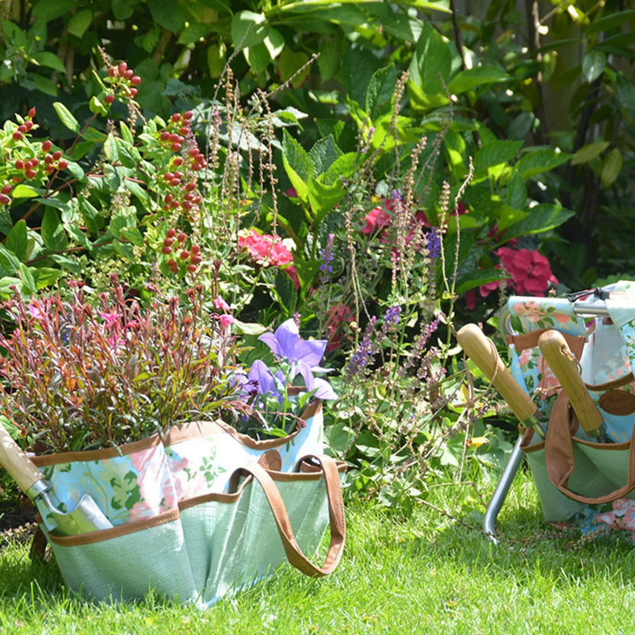 Rose Print Garden Tool Bag