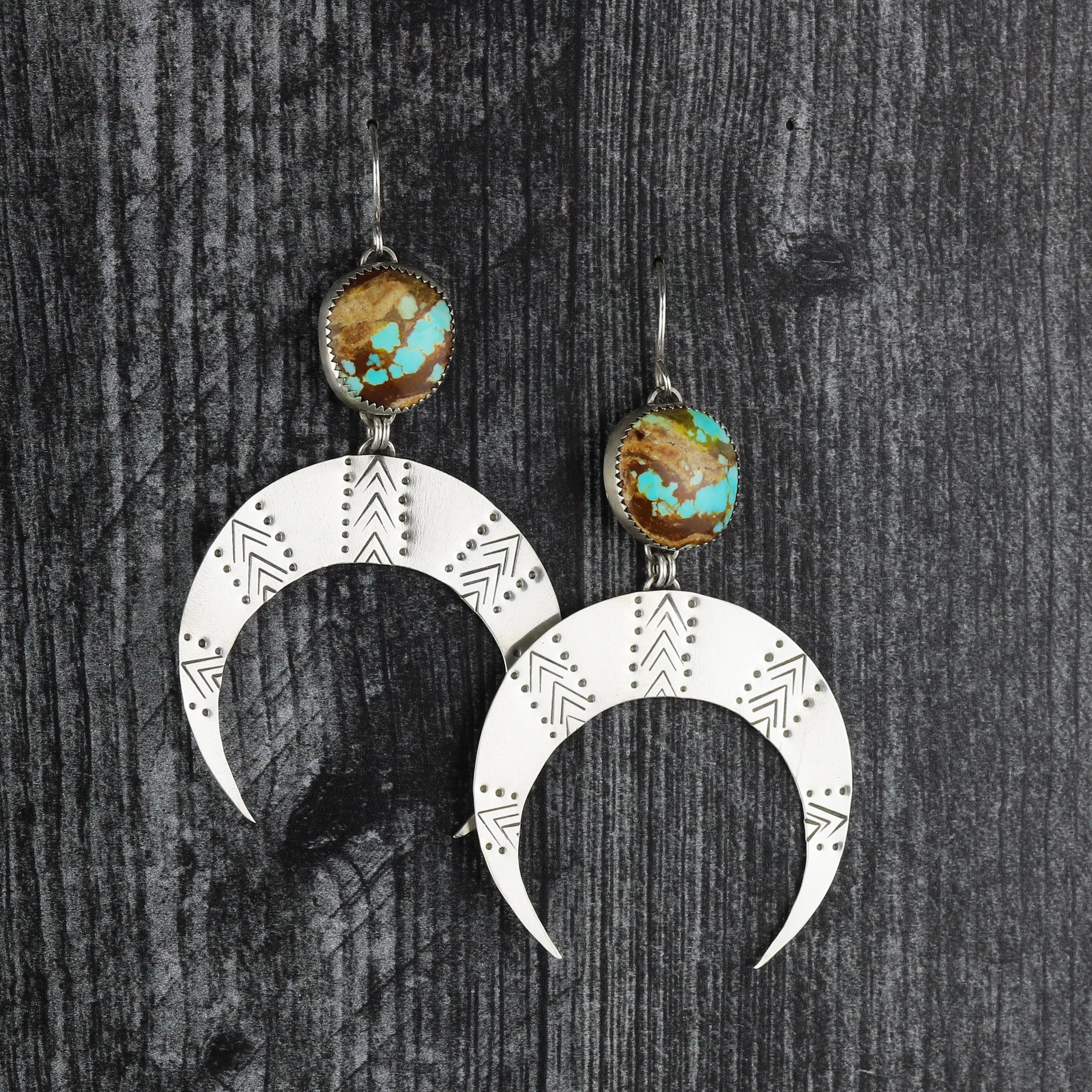 Royston Crescent Moon Earrings LG