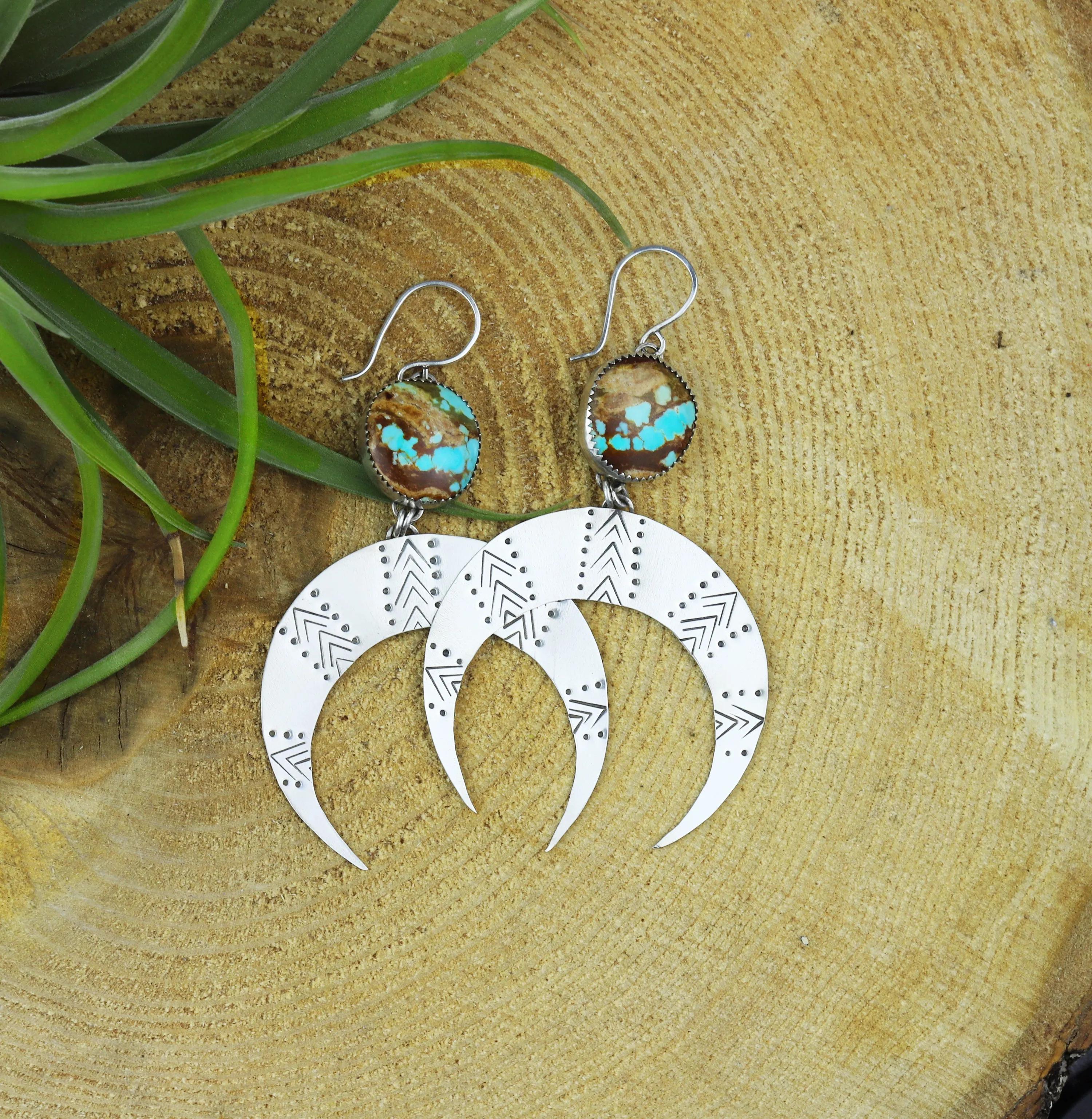Royston Crescent Moon Earrings LG