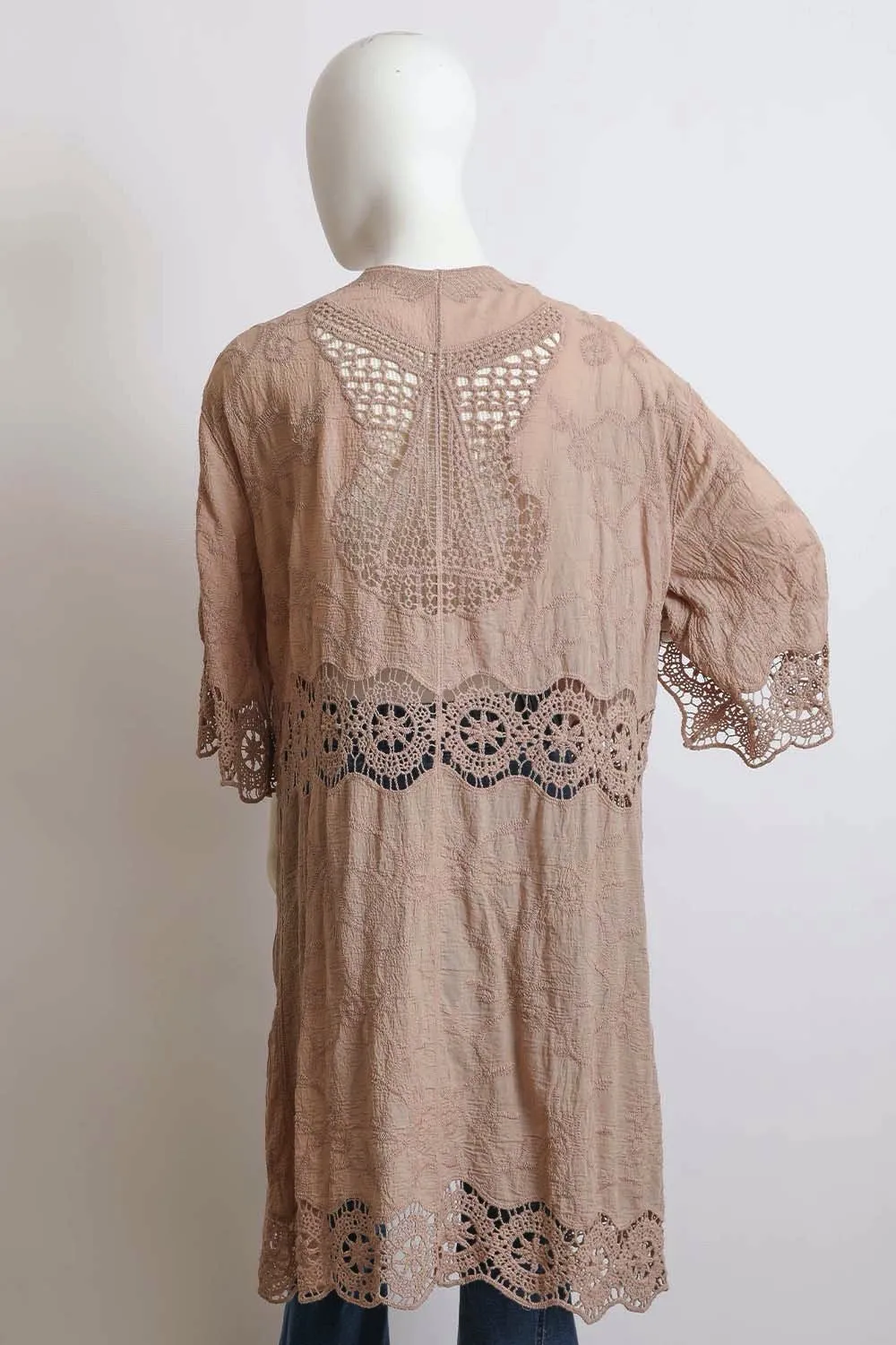 Saffron Crochet Kimono