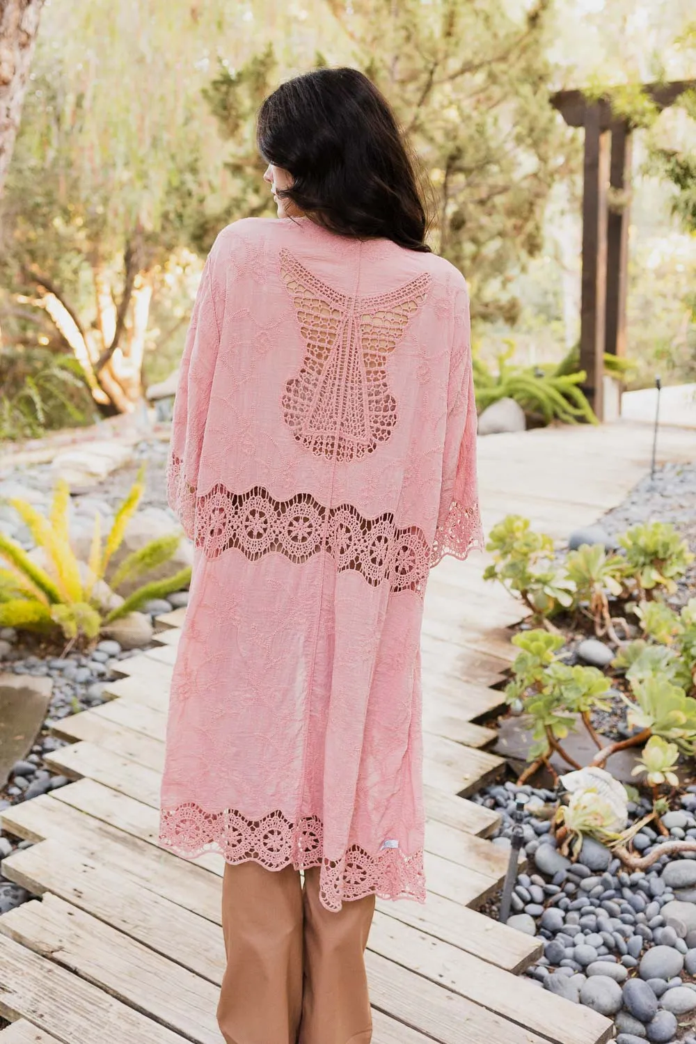 Saffron Crochet Kimono