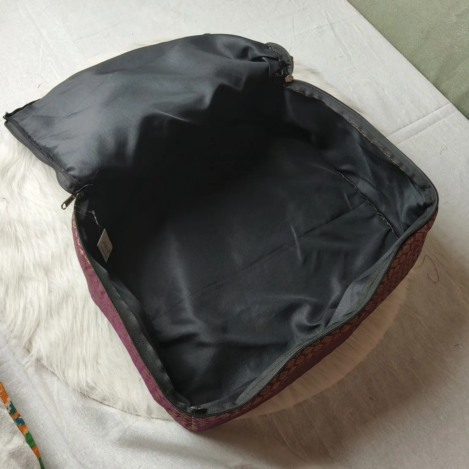 Saree Storage Bags Blue Diamond weaves