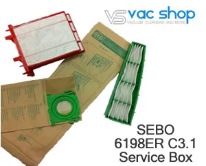 SEBO 6198ER Service kit for SEBO C3.1 Kleenmaid VC310-VC320