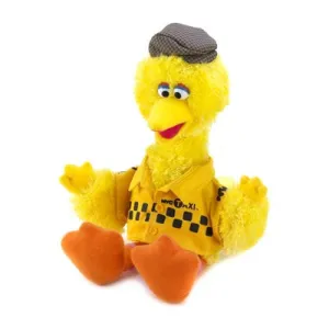 Sesame Street Big Bird Taxi Driver 15" Free Shipping