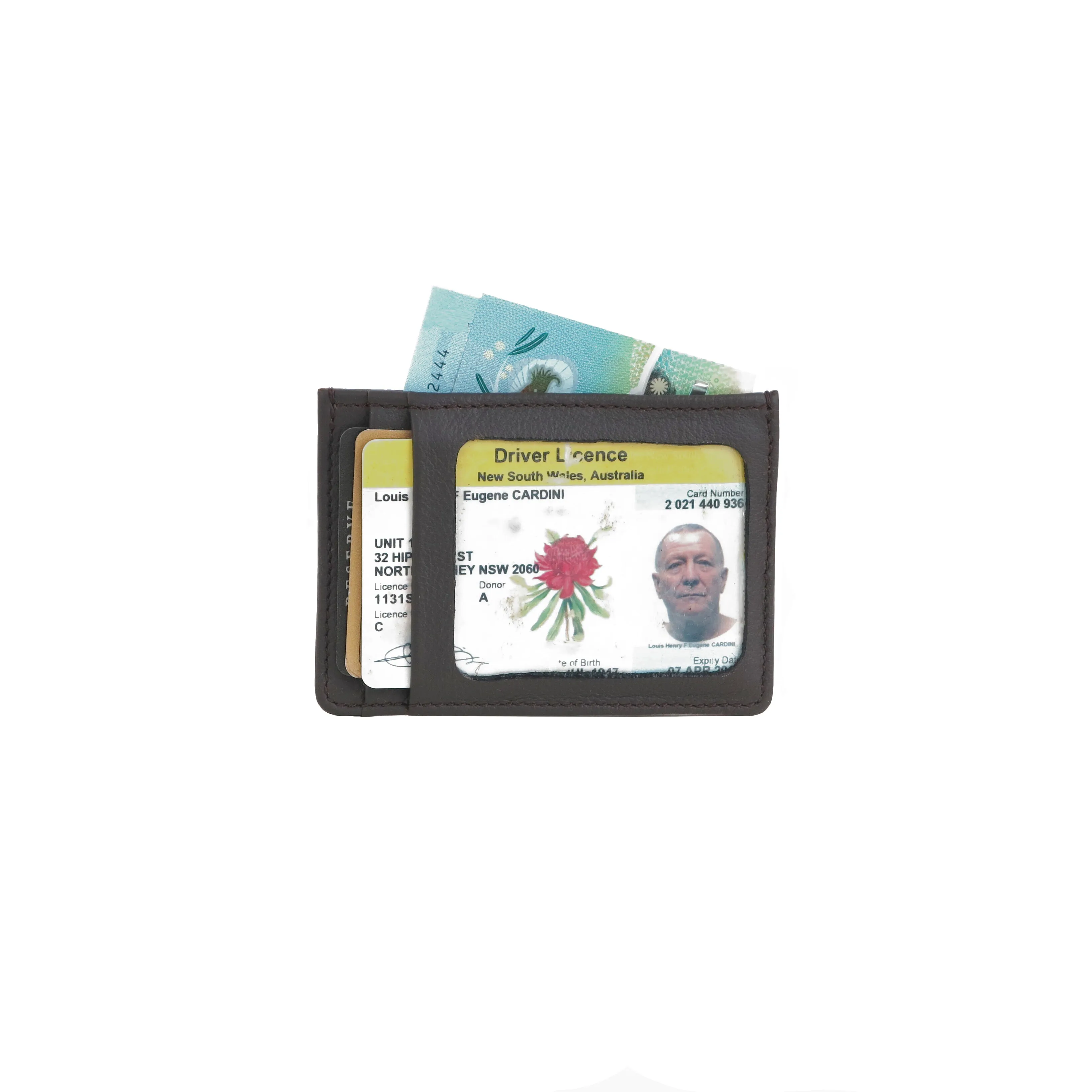 SHANE ID W CC (Money Folded Into Top Centre Pocket)