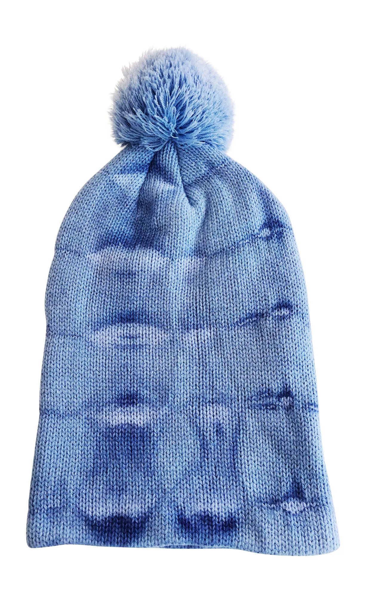 Shibori Blue Tie Dye Beanie Hat