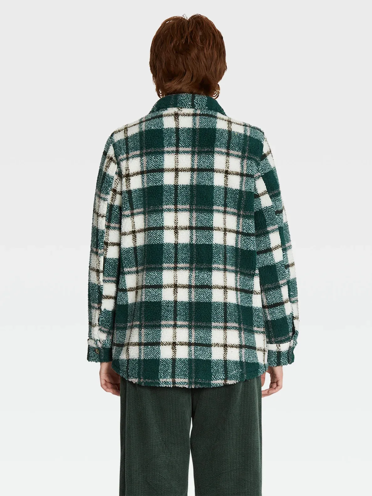 Silent Sherpa Plaid Jacket