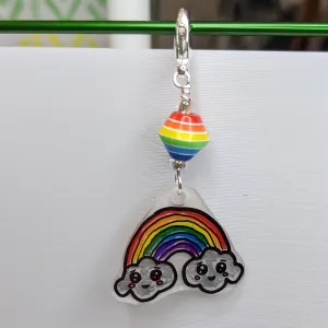 Silver Lining Stitch Markers