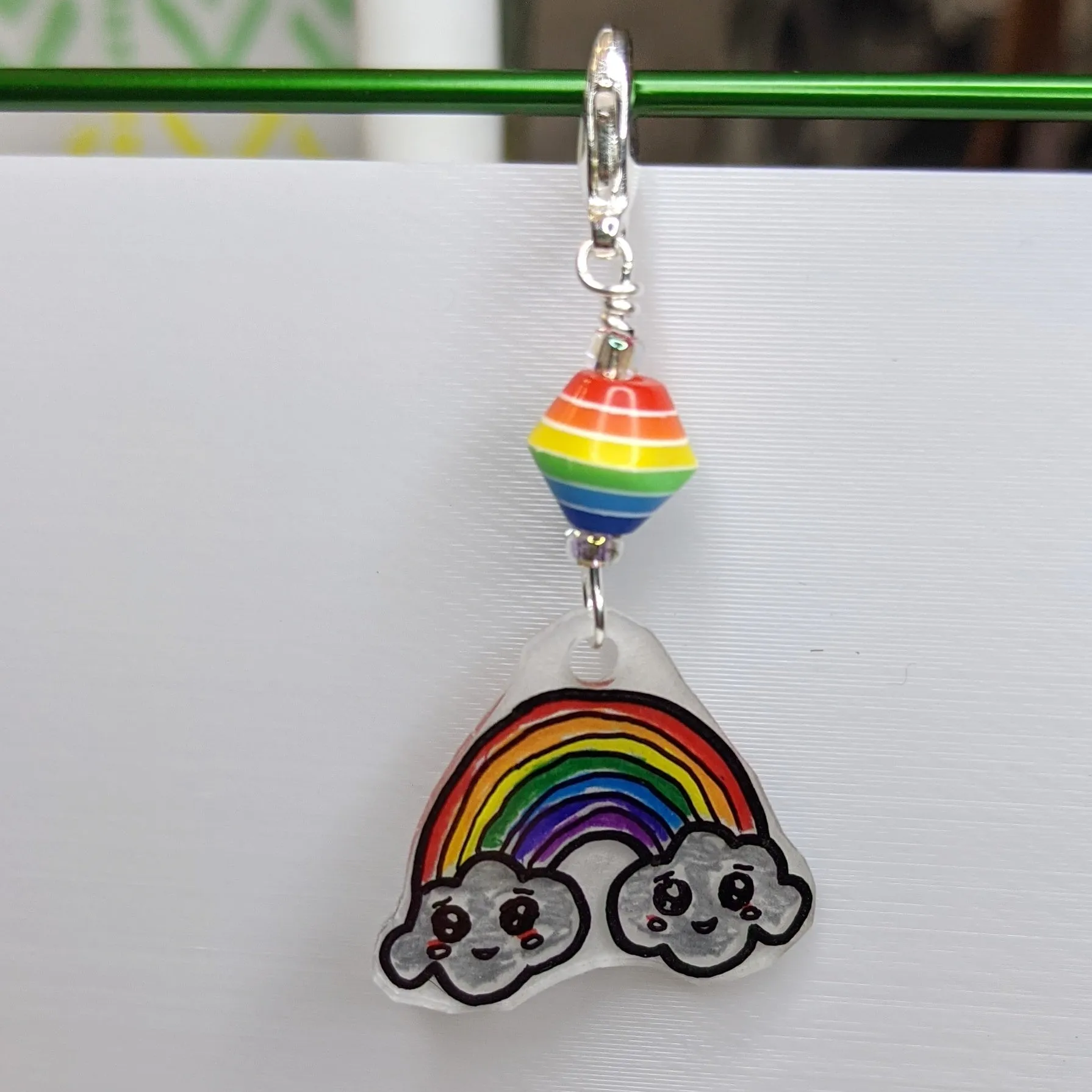 Silver Lining Stitch Markers