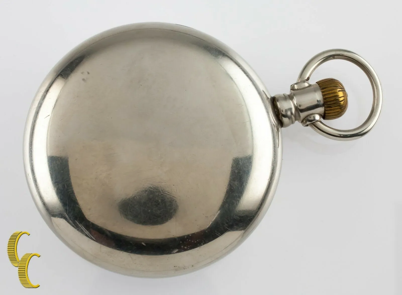 Silveroid Elgin Antique Open Face Pocket Watch Grade 96 Size 18 7 Jewel