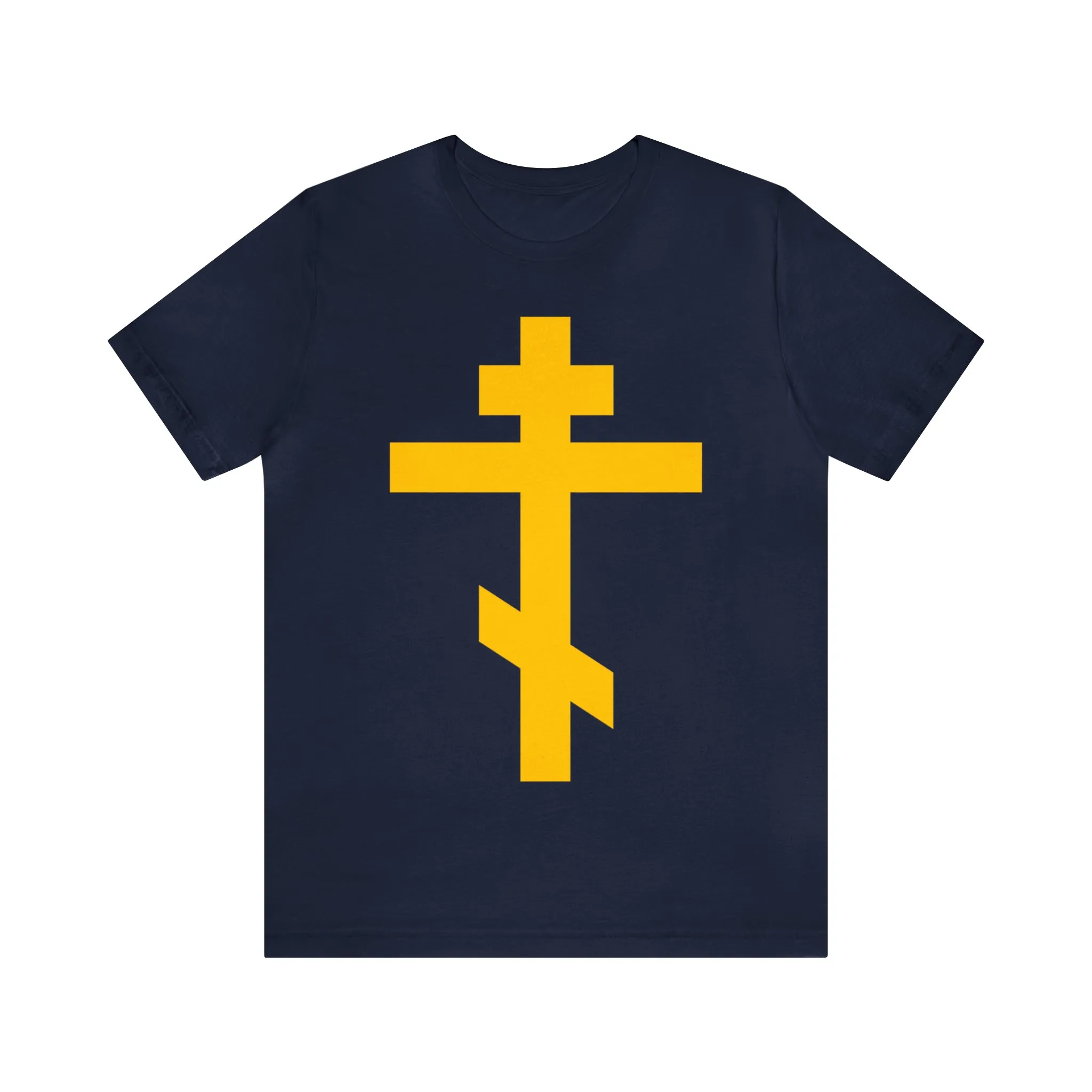 Simple Orthodox Cross (Yellow) No. 1 | Orthodox Christian T-Shirt