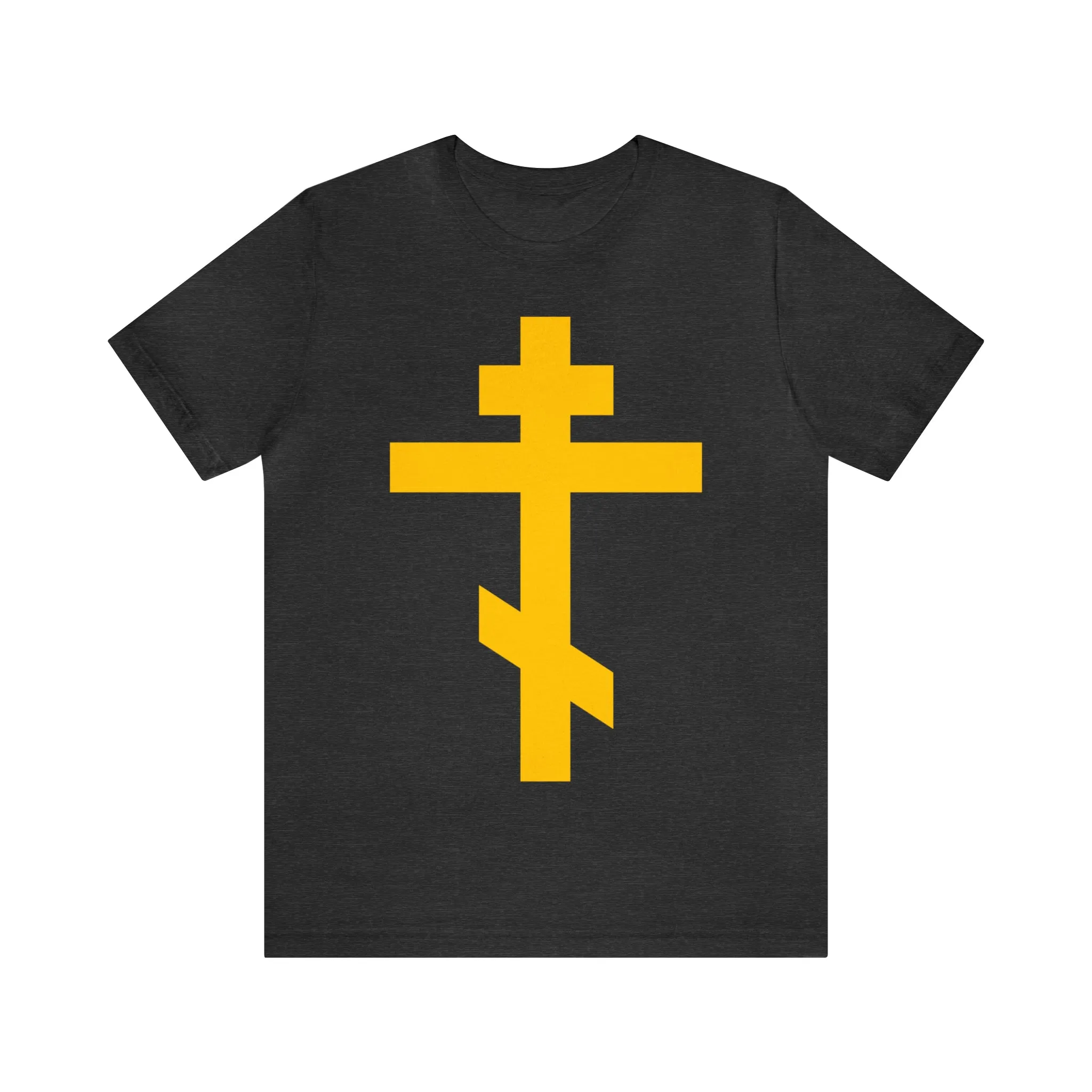 Simple Orthodox Cross (Yellow) No. 1 | Orthodox Christian T-Shirt