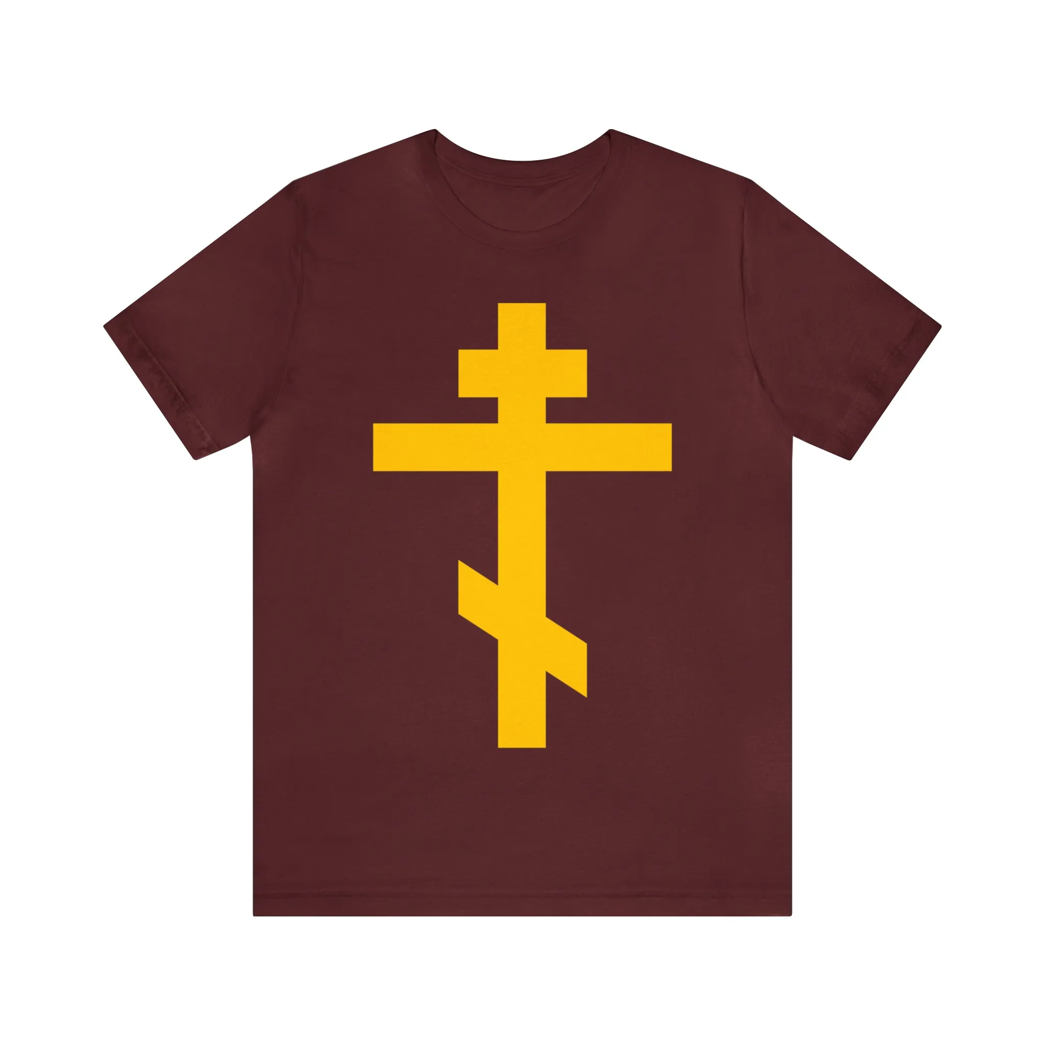 Simple Orthodox Cross (Yellow) No. 1 | Orthodox Christian T-Shirt