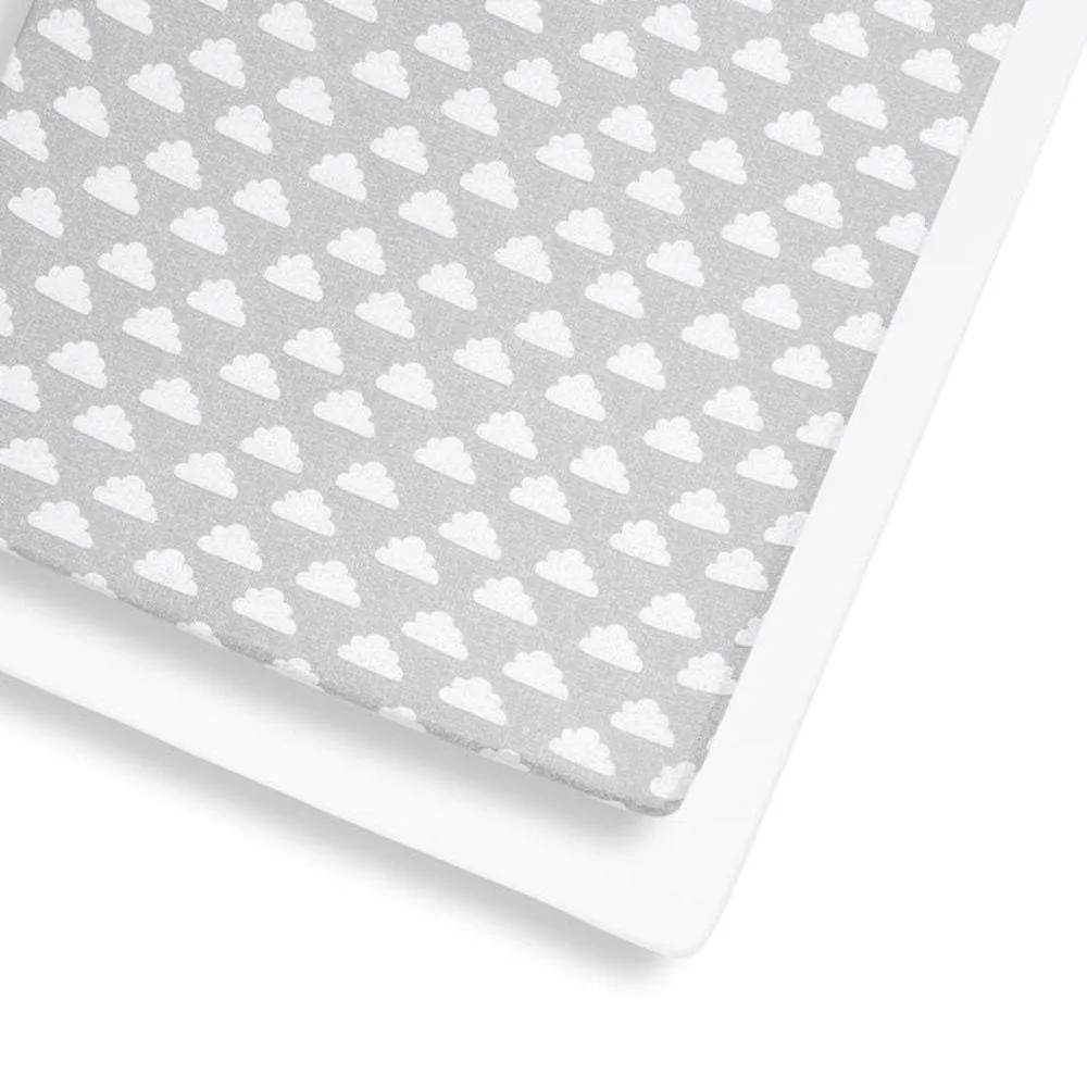Snuz Cot & Cot Bed 2 Pack Fitted Sheet
