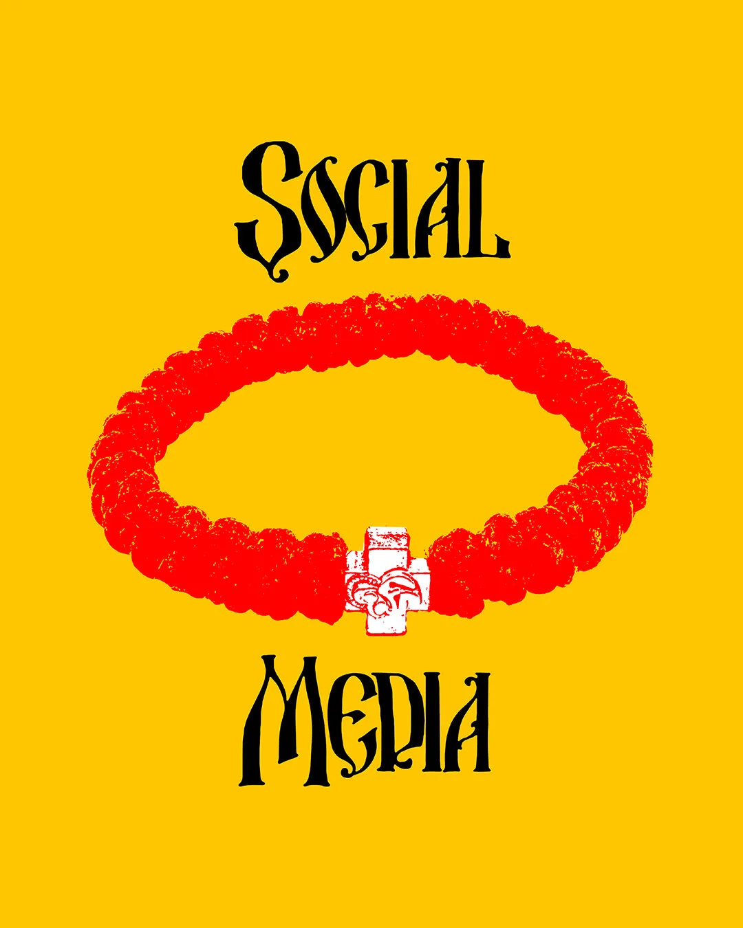 Social Media No. 2 (Prayer Rope) | Orthodox Christian Hoodie / Hooded Sweatshirt