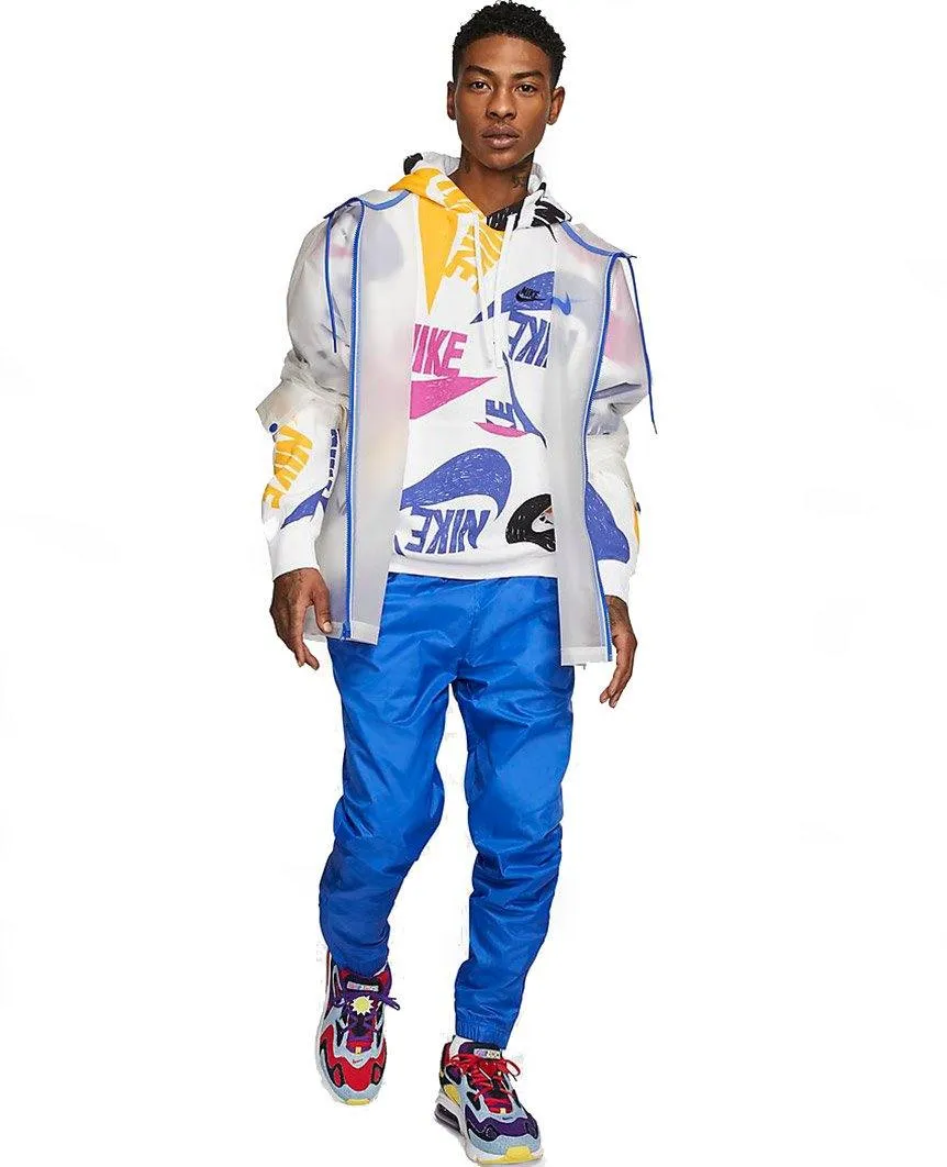 Sportswear Club Pullover Hoodie Deep Royal Blue White Black