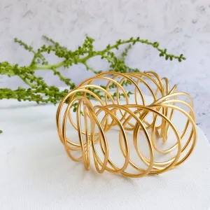 Stella - Minimalist 24K gold wire bracelet