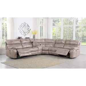 Stonebrook Genuine Leather Left Hand Facing Reclining Corner Sectional Wildon Home®