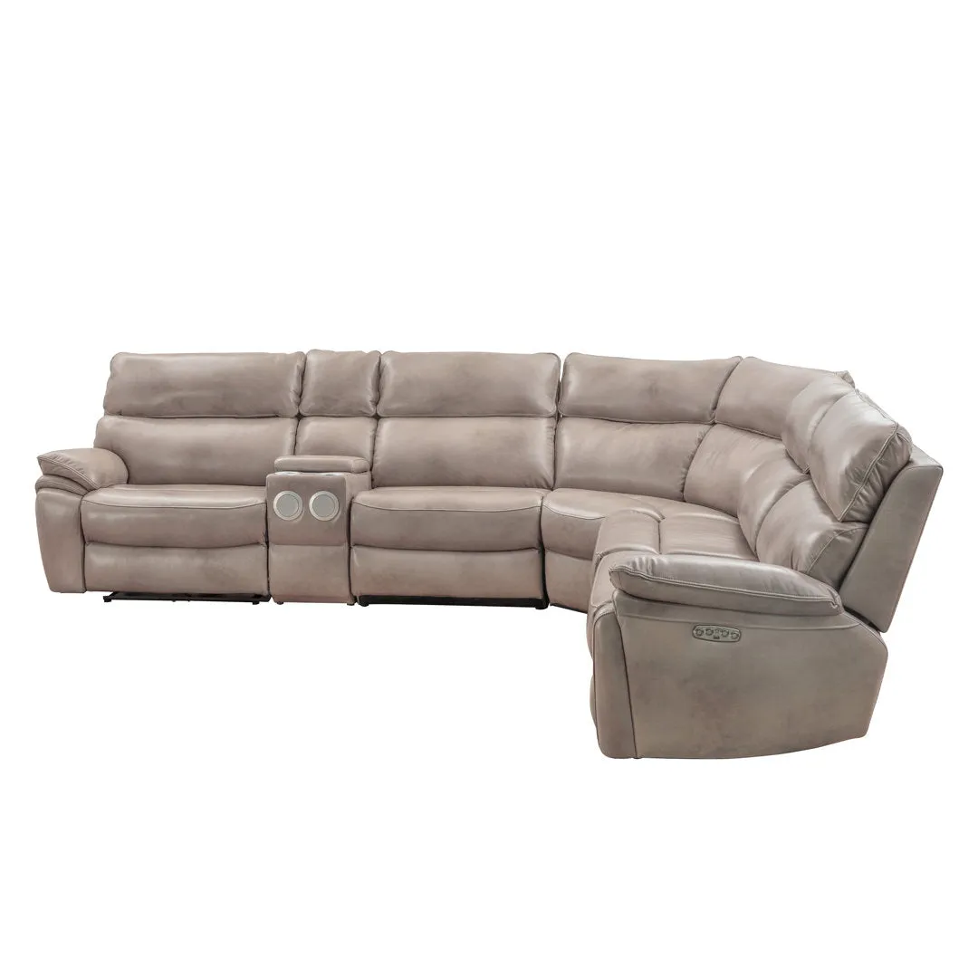 Stonebrook Genuine Leather Left Hand Facing Reclining Corner Sectional Wildon Home®